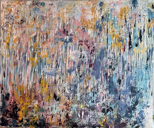 55-Pluie sur l'étang di Hemera, Pittura in vendita su Singulart
