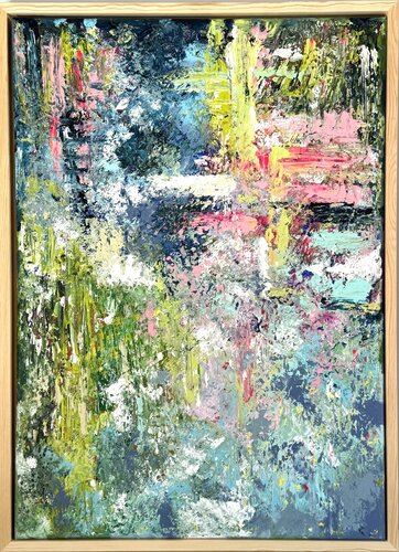 67-reflets sur l'étang di Hemera, Pittura in vendita su Singulart