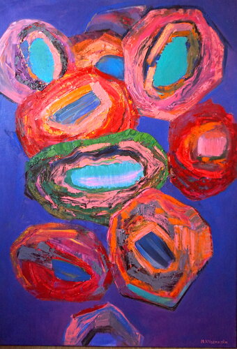 GAJ OLIWNY O ZMIERZCHU von Martyna Kliszewska, Malerei kaufen auf Singulart