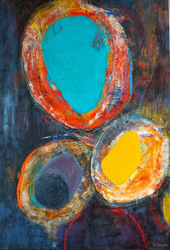 GAJ OLIWNY / OLIVE GROVE de Martyna Kliszewska, Pintura a la venta en Singulart
