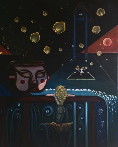 Hope 2.o aus der Reihe "WELTEN" di Franca Ze, Pittura in vendita su Singulart