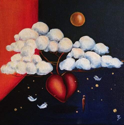 Wo das Herz schlägt III by Franca Ze, Painting for Sale on Singulart