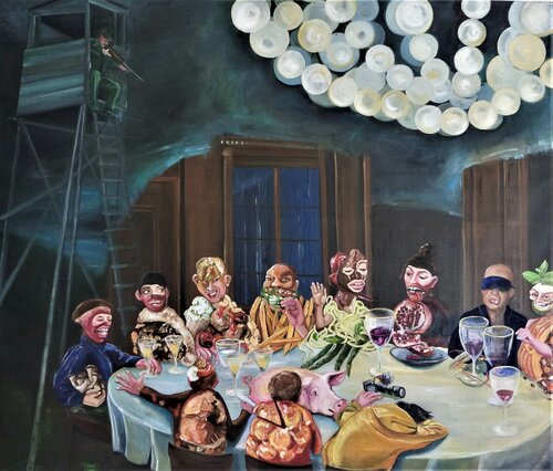 Das Fest van Susanna Gyalokay, Schilderij te koop op Singulart