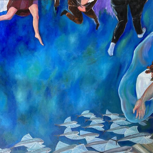 Aufbruch / Leere van Susanna Gyalokay, Schilderij te koop op Singulart