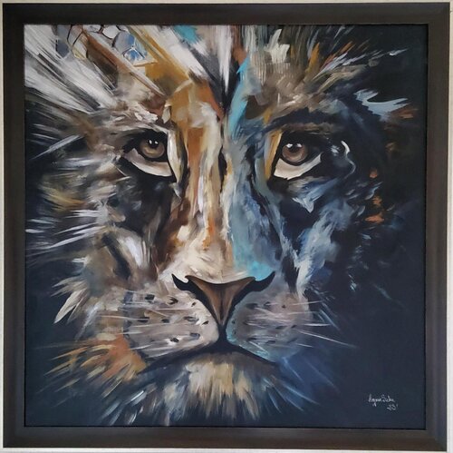 "LION " von Agnieszka Schmid, Malerei kaufen auf Singulart