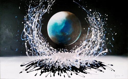 "We are the World " van Agnieszka Schmid, Schilderij te koop op Singulart