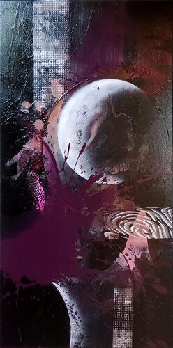 " new moon " van Agnieszka Schmid, Schilderij te koop op Singulart