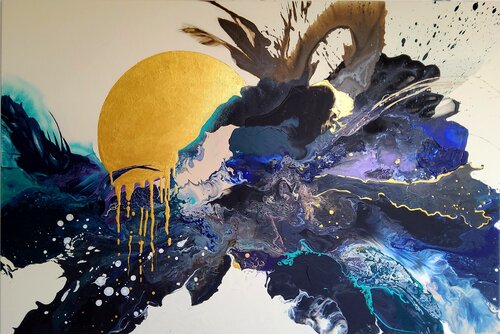 "Following the SUN " di Agnieszka Schmid, Pittura in vendita su Singulart