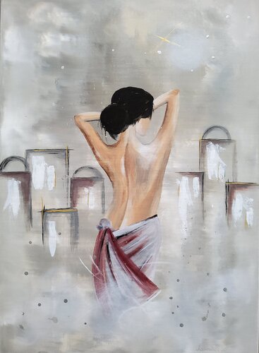 "City Night " van Agnieszka Schmid, Schilderij te koop op Singulart