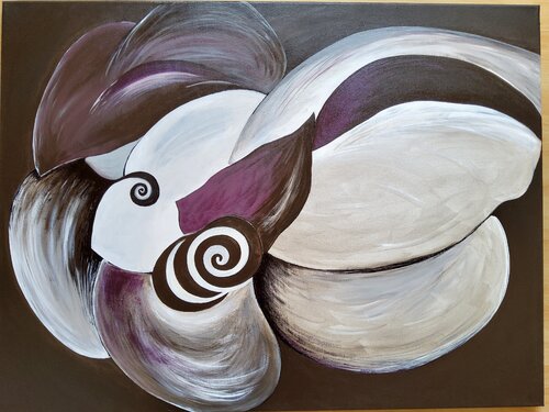 "Orchid" von Agnieszka Schmid, Malerei kaufen auf Singulart