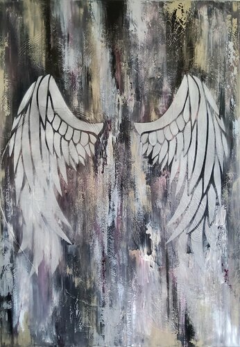 " LOVE IS THE ANSWER " van Agnieszka Schmid, Schilderij te koop op Singulart