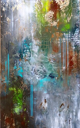 " golden autumn " par Agnieszka Schmid, Peinture en vente sur Singulart