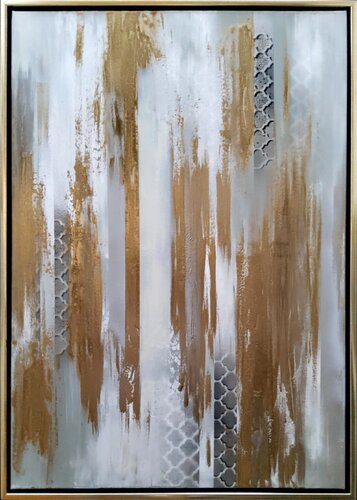 "Goldie " par Agnieszka Schmid, Peinture en vente sur Singulart