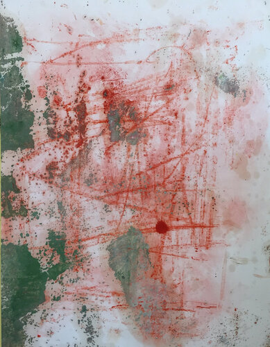 RED WRITING 1 von Marc Feld, Malerei kaufen auf Singulart