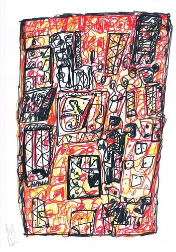 VOLIÈRE 1 di Marc Feld, Disegno in vendita su Singulart