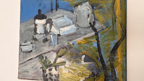 Cocina by Bruno des Grottes, Painting for Sale on Singulart