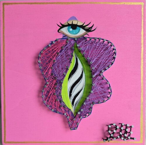 Little pink pussy van Carla Maira, Schilderij te koop op Singulart