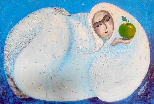 А playful mood di Sitora Brejneva (Muradova), Pittura in vendita su Singulart