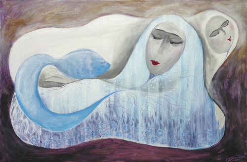 interessant position di Sitora Brejneva (Muradova), Pittura in vendita su Singulart