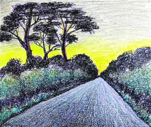 Landscape No. 2 di Sitora Brejneva (Muradova), Pittura in vendita su Singulart