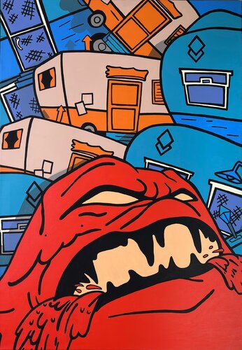 Ferry par Mihai Marza, Peinture en vente sur Singulart