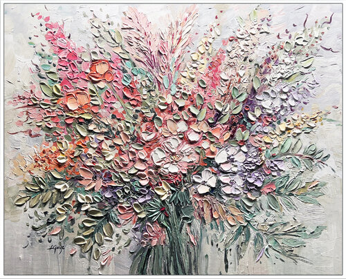 Floral Harmony van Lana Guise, Schilderij te koop op Singulart