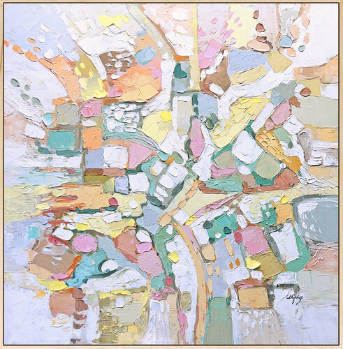 Marshmallow Hues van Lana Guise, Schilderij te koop op Singulart