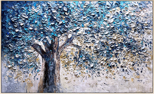 Blue Dreaming Tree van Lana Guise, Schilderij te koop op Singulart