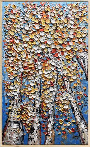 Golden Canopy van Lana Guise, Schilderij te koop op Singulart