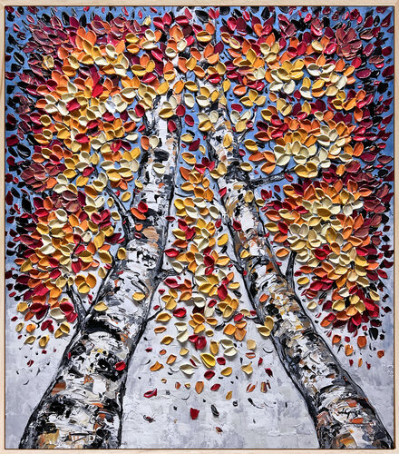 Radiant Birches van Lana Guise, Schilderij te koop op Singulart