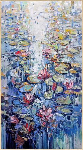 Dawn on the Pond van Lana Guise, Schilderij te koop op Singulart