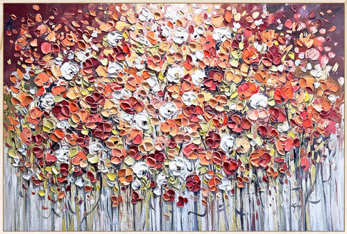 Poppy Vibes van Lana Guise, Schilderij te koop op Singulart