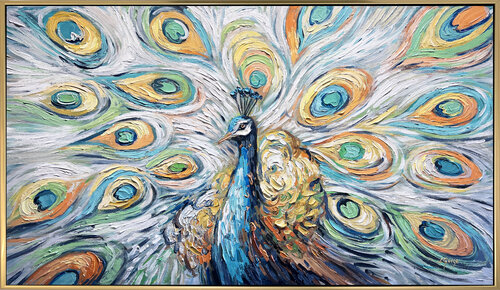 Majestic Peacock di Lana Guise, Pittura in vendita su Singulart
