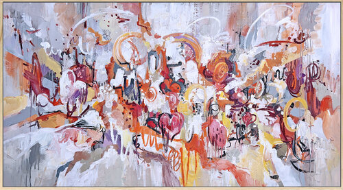Scarlet Flow di Lana Guise, Pittura in vendita su Singulart
