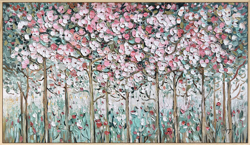 Cherry Blossom Garden van Lana Guise, Schilderij te koop op Singulart