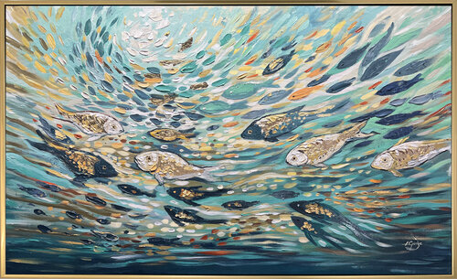 Emerald Drift van Lana Guise, Schilderij te koop op Singulart