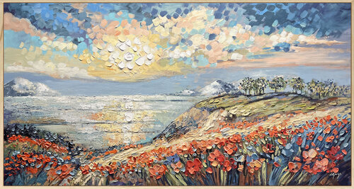 Blooming Path van Lana Guise, Schilderij te koop op Singulart