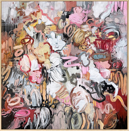 Gold Burgundy Magic van Lana Guise, Schilderij te koop op Singulart