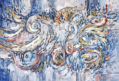 Golden Jazz van Lana Guise, Schilderij te koop op Singulart