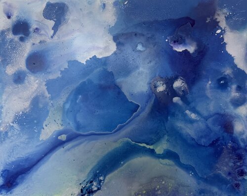 BETWEEN SKY & SEA de Marlena Louisa, Pintura a la venta en Singulart