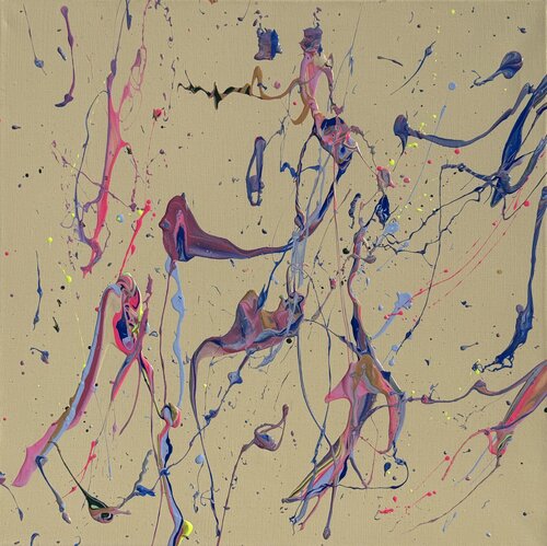 COLORFUL SPLASH de Marlena Louisa, Pintura a la venta en Singulart