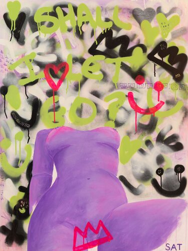 Shall I Let Go Now? van Stephanie Tripolitaki, Schilderij te koop op Singulart