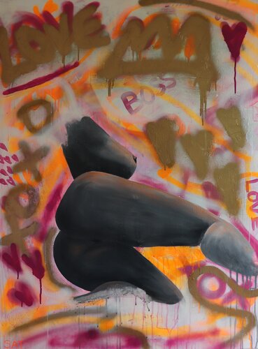 Fuck... I Hope You're Watching von Stephanie Tripolitaki, Malerei kaufen auf Singulart