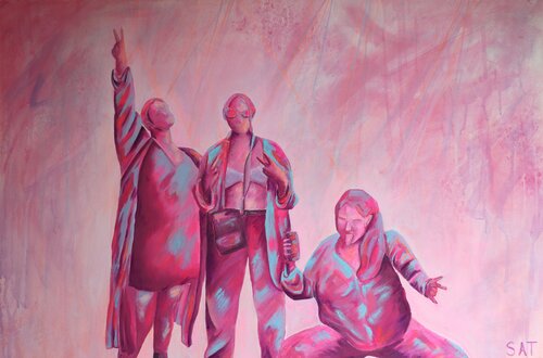BADDIES di Stephanie Tripolitaki, Pittura in vendita su Singulart