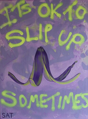 It's Ok To Slip Up Sometimes von Stephanie Tripolitaki, Malerei kaufen auf Singulart