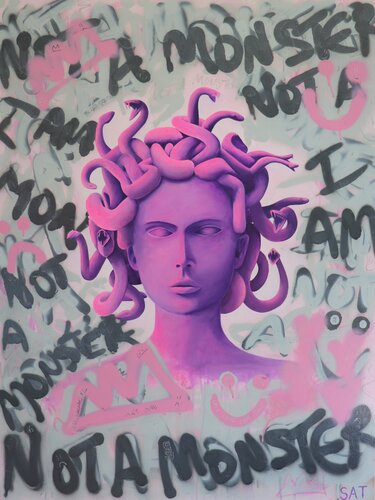 Not A Monster di Stephanie Tripolitaki, Pittura in vendita su Singulart