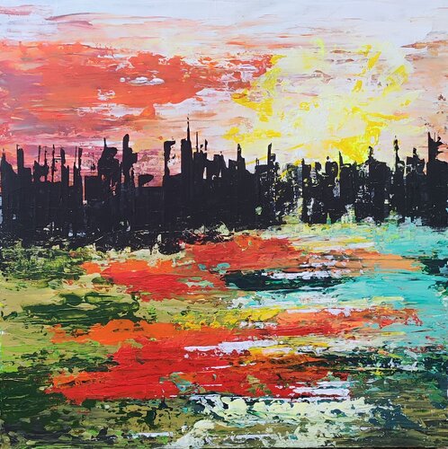 burned ground by Sonja Radzik, Painting for Sale on Singulart