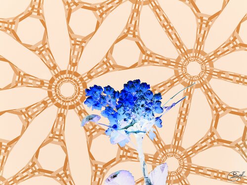 Éclat bleu au cœur de la poussière du monde by Raphaël Galante, Digital for Sale on Singulart
