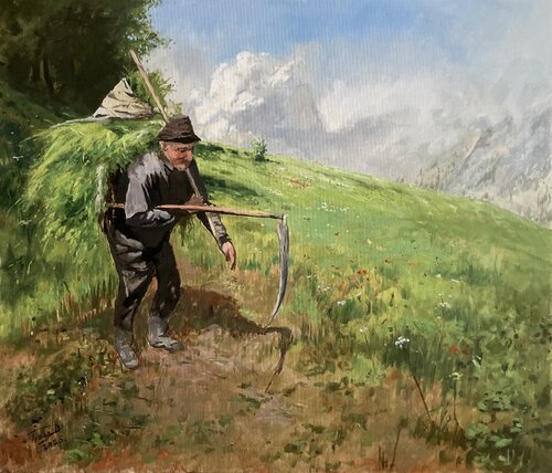 After scything van Dávid Prokaj, Schilderij te koop op Singulart