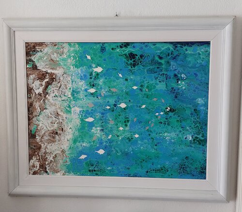 Onde sulle rocce by Maria Tempesta, Painting for Sale on Singulart